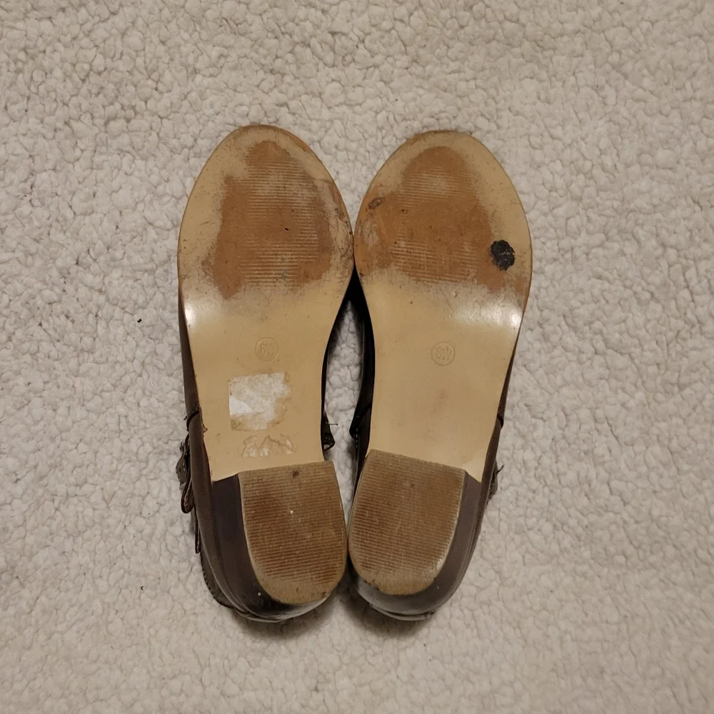 CATO Buckle Strap Ankle Boots Brown Size 8 - Picture 16 of 16